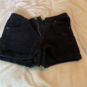 High Waisted Corduroy Shorts